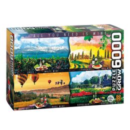 Oportunidade Grow Quebra-cabeça 6000 peças Vinhos do Mundo