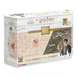 Quebra-cabeça 500 peças Panorama Harry Potter Brilha no Escuro
