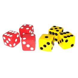 Combo Conjunto com 6 Dados 14mm War