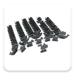 Conjunto de Exército Preto - War Vikings