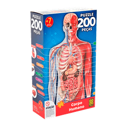 Quebra-cabeça 200 peças Corpo Humano