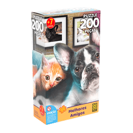 Quebra-cabeça 200 peças Melhores Amigos