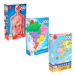 Combo Quebra-Cabeça 200 peças