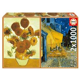 Puzzle Duplo 1000 peças - Obras de Van Gogh - Educa