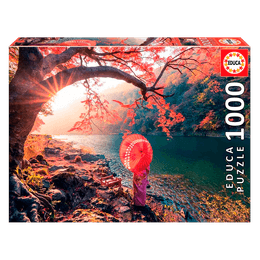 Puzzle 1000 peças Amanhecer no Rio Katsura Japão - Educa Imp