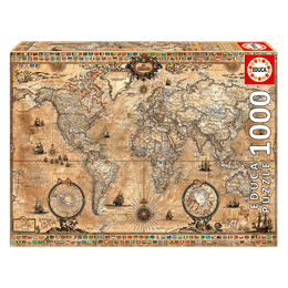 Puzzle 1000 peças Mapa do Mundo - Educa - Imp