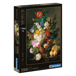 Puzzle 1000 peças Van Dael - Vaso De Flores - Clementoni