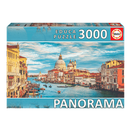 Puzzle 3000 peças Panorama  Canal de Veneza Educa
