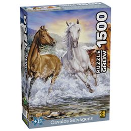 Oportunidade Quebra-cabeça 1500 peças Cavalos Selvagens