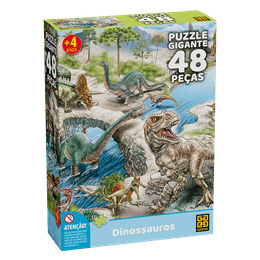 Quebra-cabeça Gigante 48 peças Dinossauros