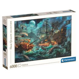 Puzzle 6000 peças Batalha de Piratas - Clementoni 36530
