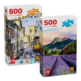 Combo Quebra-cabeça Exclusivos 500 Peças