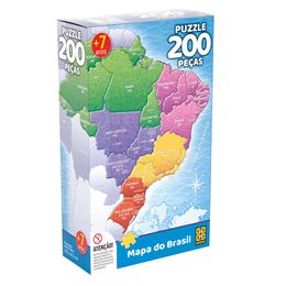 Quebra-cabeça 200 peças Mapa do Brasil