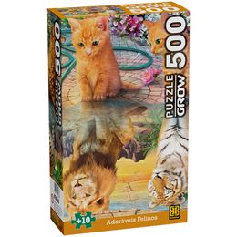 Quebra-cabeça 500 peças Adoráveis Felinos