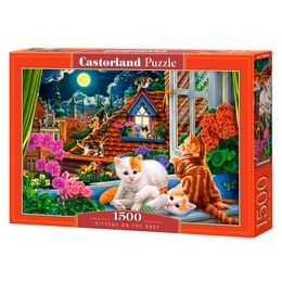 Puzzle 1500 Peças Gatos na Janela - Castorland Importado 1520562