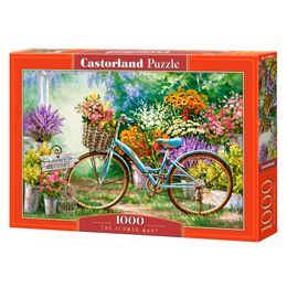Puzzle 1000 peças Bicicleta no Jardim - Castorland Importado 1038982