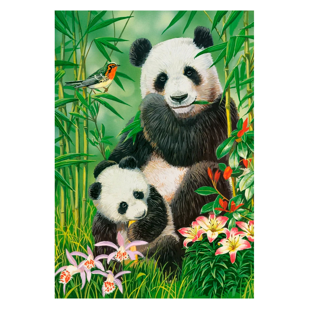 Puzzle 1000 peças Pandas - Imp. Castorland