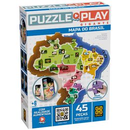 Puzzle Play Gigante Mapa do Brasil