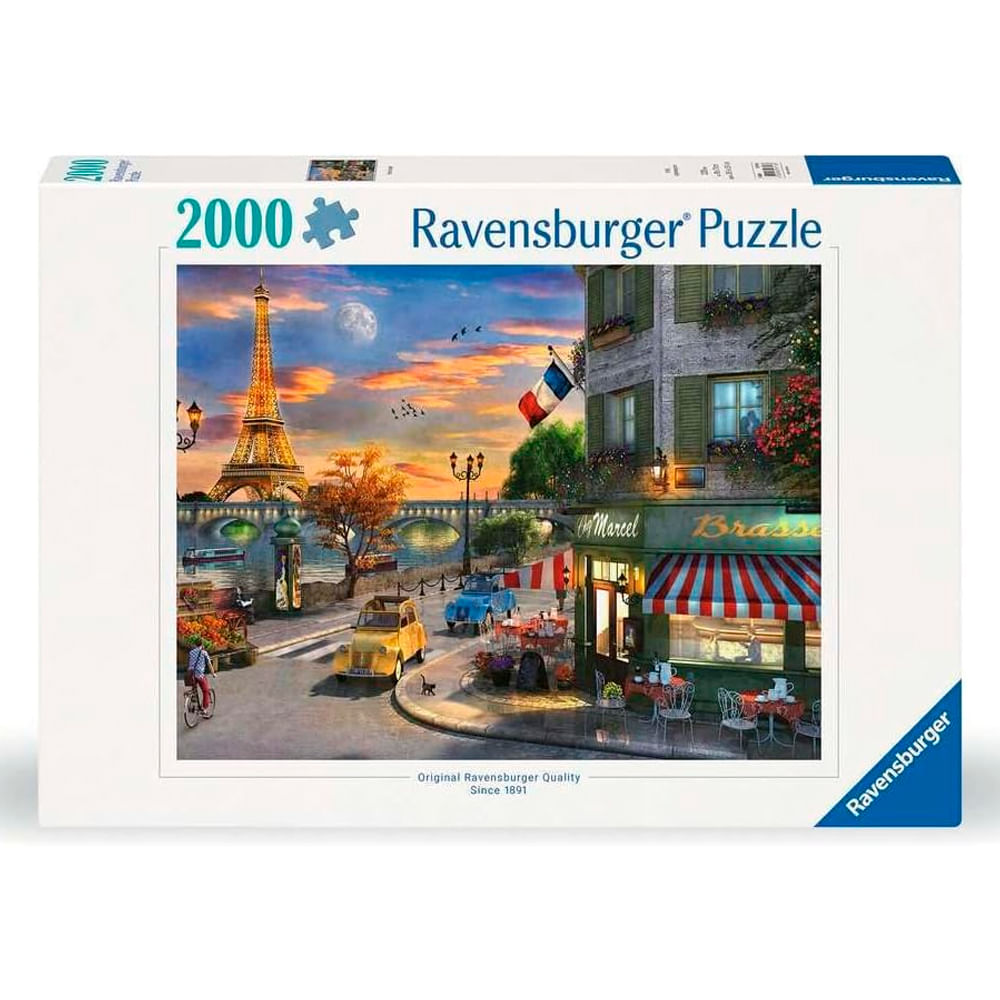 Ravensburger パズル ラベンスバーガー 2000ピース ルノワール Puzzle 2000 peças Pôr-do-sol em Paris - Importado - Ravensburger