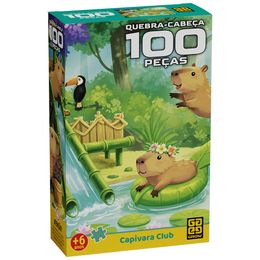Quebra-cabeça 100 peças Capivara Club