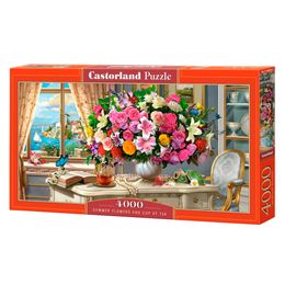 Puzzle 4000 Peças Vaso de Flores Na Janela Castorland 400263