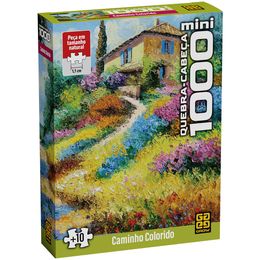 Mini Quebra-cabeça 1000 peças Caminho Colorido