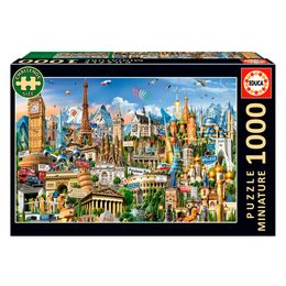 Puzzle 1000 Peças Mini Monumentos da Europa - Educa 20248