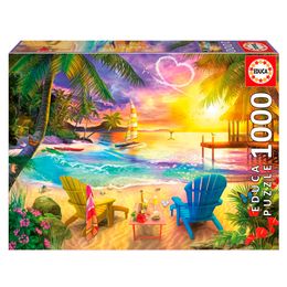 Puzzle 1000 Peças Praia Romântica - Educa 20255