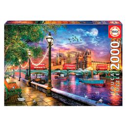 Puzzle 2000 Peças Entardecer Em Londres Dominic Davison - Educa 19046