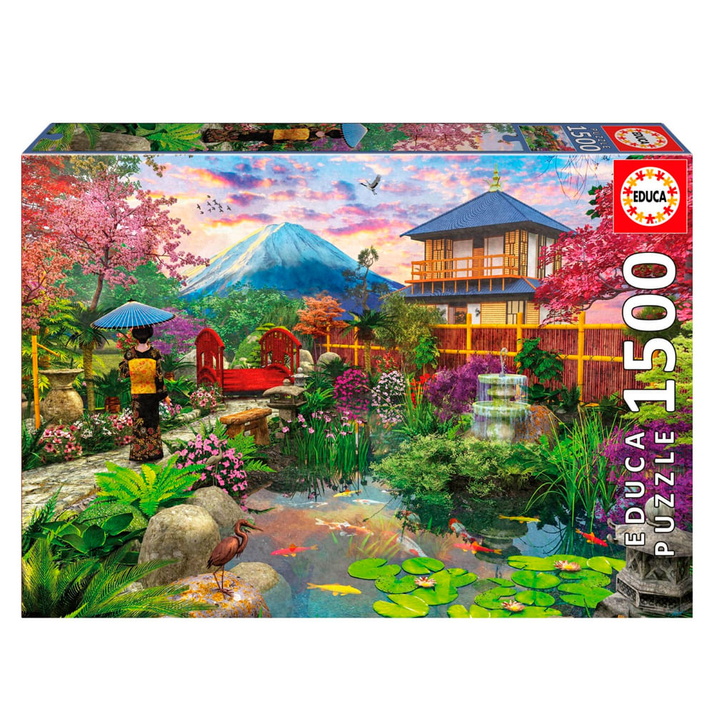 櫛山 Puzzle 1500 Peças Jardim Japonês - Educa 19937