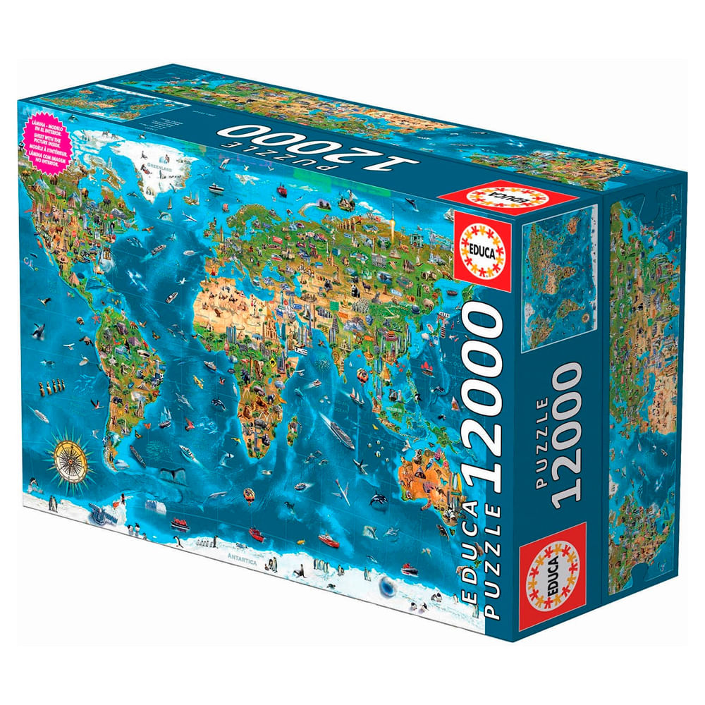 Puzzle 12000 peças Maravilhas do Mundo - Educa 19057
