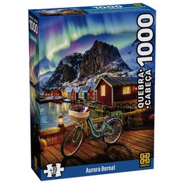 Quebra-cabeça 1000 peças Aurora Boreal Grow