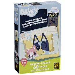 Quebra-cabeça 60 peças Bluey Brilha no Escuro